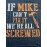 ''IF MIKE CAN'T FIX IT, WE'RE ALL SCREWED'' Print, Men's Novelty T-shirt, Trendy Vintage Tees For Summer