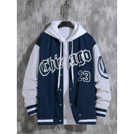 Spring And Autumn Street Men's Fashion Trend Loose Casual Baseball Uniform Jacket, Suitable For Outdoor And Dating